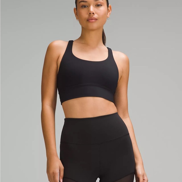 lululemon athletica Tops - lululemon Energy Longline Bra Medium Support, B–D Cups - Size 8, Lime Green